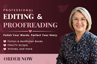 professionally edit and proofread your romance novel or love story