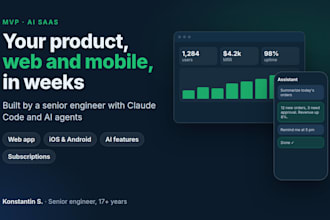 build your mvp or ai saas as a web and mobile app