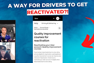 reactivate deactivated uber, amazon flex, uber eat account