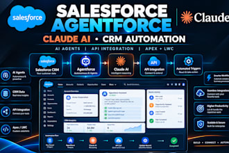 setup claudeforce agentforce salesforce ai agent CRM automation developer