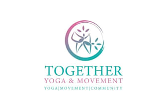make yoga studio focusing building community logo