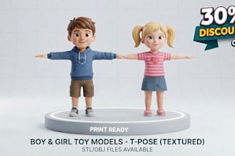 create 3d character model, 3d character toy, action figure, 3d sculpting, 3d toy
