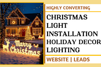 christmas light installation leads holiday decor  lighting website