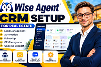 wise agent CRM setup real estate lead management automation follow up service