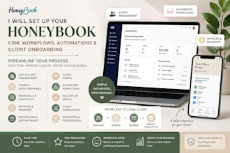set up your honeybook CRM, workflows, automations, and seamless client on