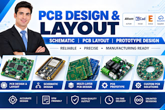 pcb layout schematic routing iot esp32 embedded electronics for 3d printing