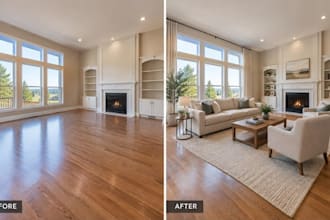 create photorealistic virtual staging for real estate photos