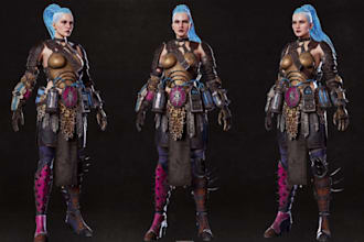 dev lod 3d,cc4 metahuman warrior character,faceform wrap,xgen,wrap4d,lod rigging