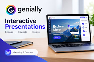 create an interactive genially presentation and elearning course