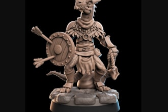 sculpt 3d printable dnd miniatures, fantasy monsters, and tabletop stl models