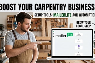 build carpenter local shop mailerlite email marketing  automation setup tools