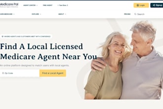 design wix medicare agent website medicare supplement medicare insurance website