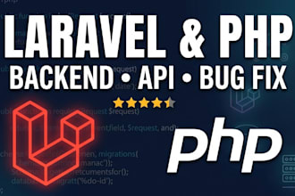 fix bugs, integrate API, and develop your laravel PHP backend