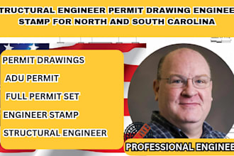 structural engineer permit drawing engineer stamp for north and south carolina