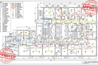design mep plans for hvac plumbing electrical and building services