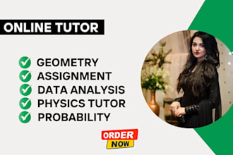do probability, statistics, calculus, geometry, algebra, and math tutor online