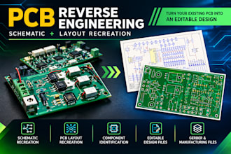 reverse engineer and recreate your pcb schematic and pcb layout