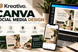 design professional canva social media posts, templates and instagram posts
