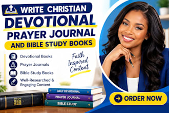 write christian devotional prayer journal and bible study ebooks