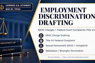 draft a sexual harassment complaint and eeoc charge