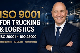 prepare iso 9001 documentation for trucking and logistics companies