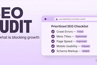 audit your website SEO and deliver an action plan