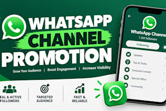 whatsapp channel followers promotion grow whatsapp 100k channel organic members