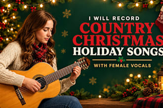 record country christmas holiday songs with female vocals
