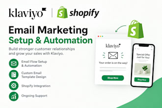 design and automate klaviyo email flows for shopify