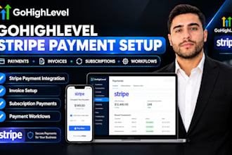setup gohighlevel stripe payment ghl invoices subscription and automation