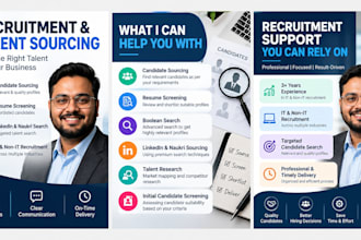 source and screen qualified candidates for your hiring needs