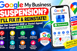 fix google my business suspension and reinstate suspended gmb appeal denied