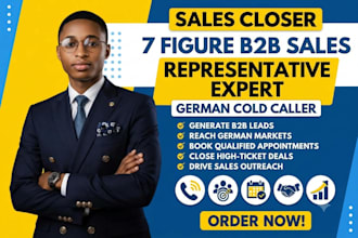 sales closer b2b sales representative expert german cold caller sales outreach