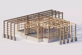design steel, wood and concrete structures with structural calculations