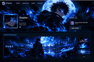 animated steam artwork, steam showcase steam animation steam profile artwork