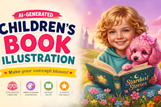 illustrate childrens book with ai for amazon KDP publishing