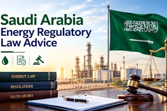 provide energy regulatory law advice in saudi arab