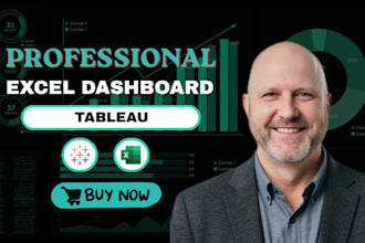 create interactive tableau dashboard and excel visual report for business