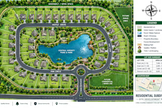 do plot map, real estate plans, architectural site plans, and subdivision lots