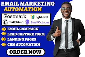 setup emailoctopus email marketing postmark campaign gohighlevel crm automation