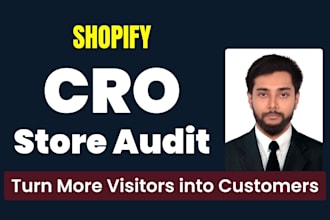 do shopify cro, shopify audit, shopify conversion rate optimization, more sales