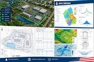 design epa swmm stormwater modeling and drainage plans for permit approval
