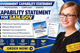 design government capability statement, capability statement for sam gov