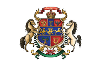 design a luxury emblem or coat of arms logo