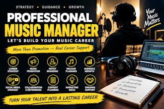 manage and develop your music career as a professional artist manager