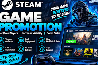 steam game promotion game marketing steam game wishlist steam game visibilty