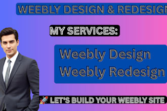 redesign a professaional  weebly website