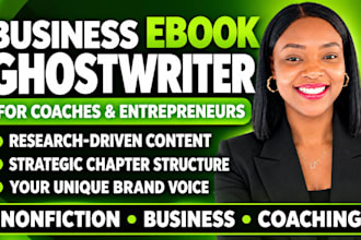 ghostwrite a nonfiction business ebook for coaches and entrepreneurs