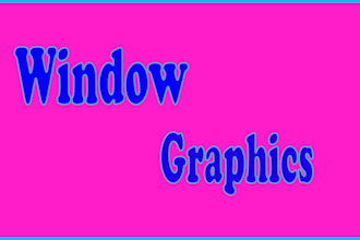 design professional window graphics and window decals
