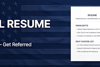 write a federal resume optimized for usajobs